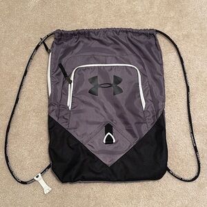 Under Armour Purple and Black Drawstring Backpack